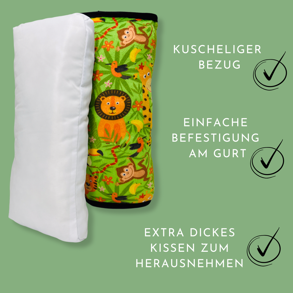Auto Schlafkissen Dschungel-3