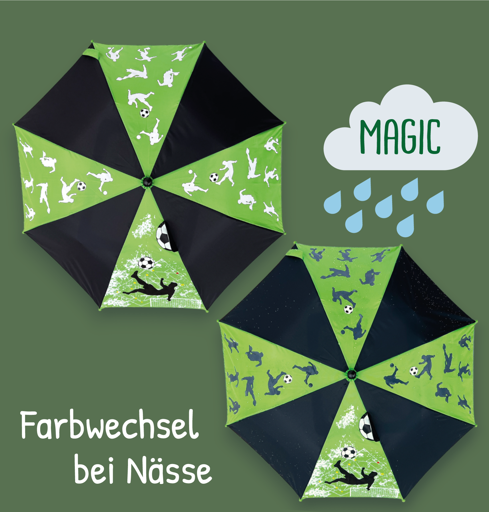 Magic Regenschirm Fussball 3D-1